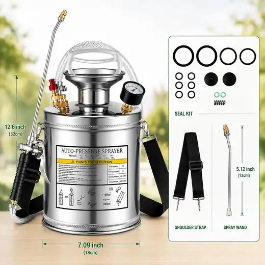 Pulverizador de Acero Inoxidable 1 Galón — Equipos, trampas y protección · FumiCenter Santa Marta
