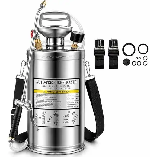Pulverizador de Acero Inoxidable 2 Galones — Equipos, trampas y protección · FumiCenter Santa Marta