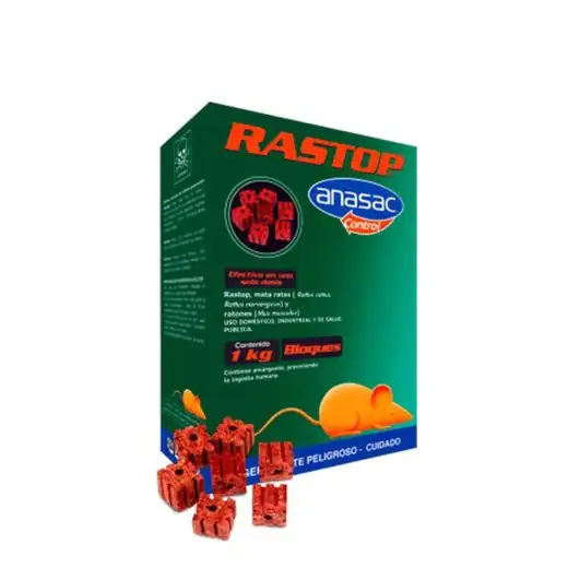 Rastop Bloques 1 kg — Control de roedores · FumiCenter Santa Marta