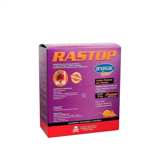 Rastop Pasta 1 kg — Control de roedores · FumiCenter Santa Marta