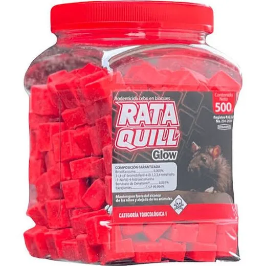 Rataquill Glow Tarrina 500 g — Control de roedores · FumiCenter Santa Marta